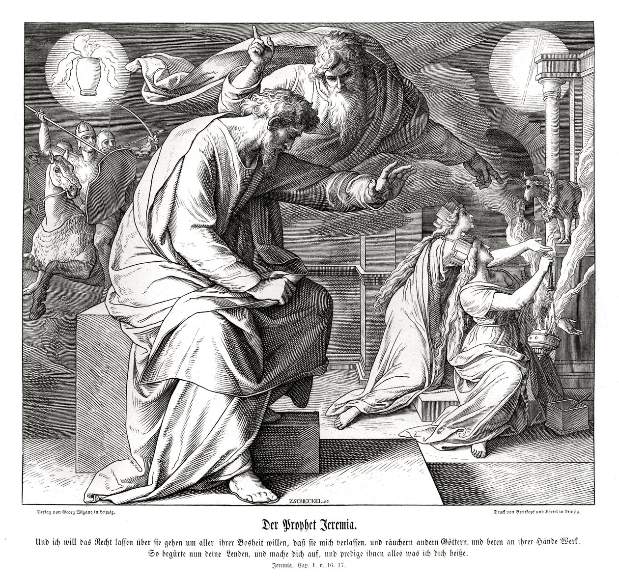 Il profeta Geremia da Julius Schnorr von Carolsfeld