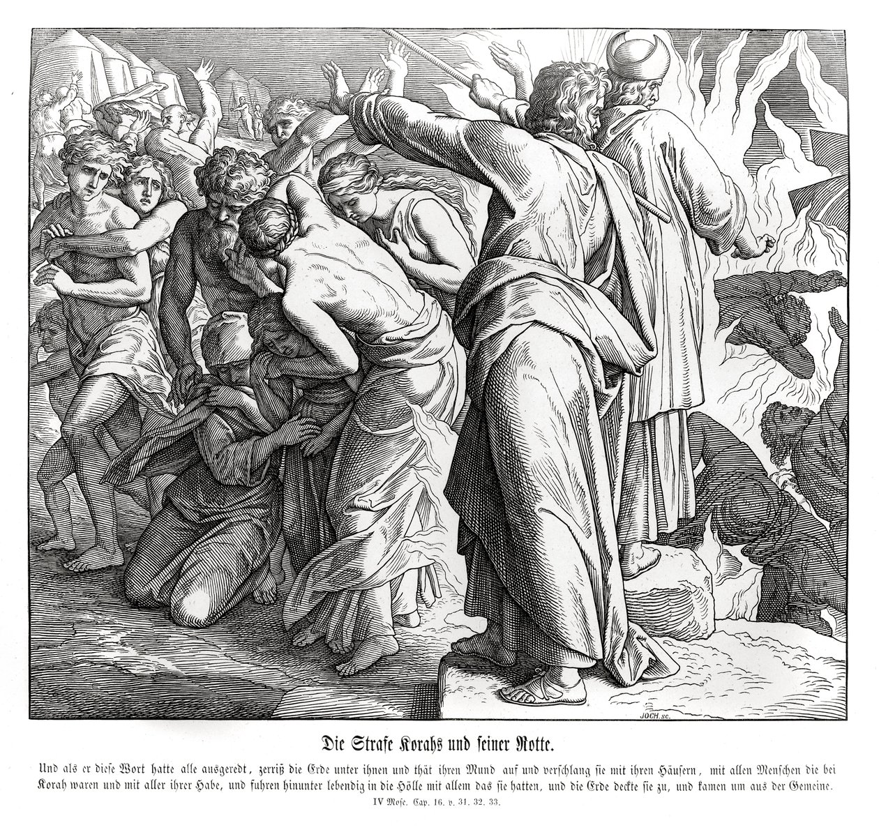 La punizione di Core, Numeri da Julius Schnorr von Carolsfeld