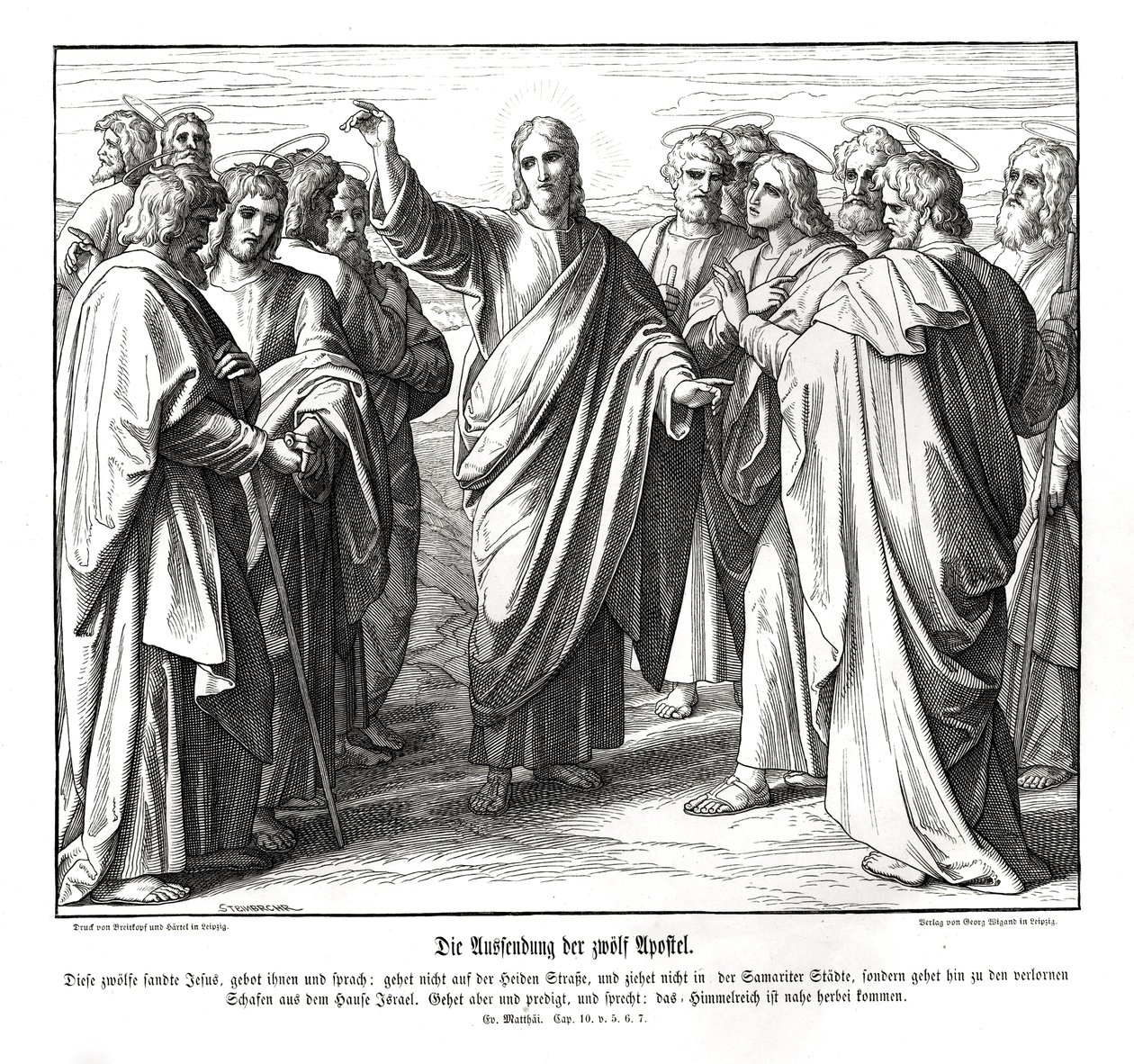 I dodici apostoli, Vangelo di Matteo da Julius Schnorr von Carolsfeld
