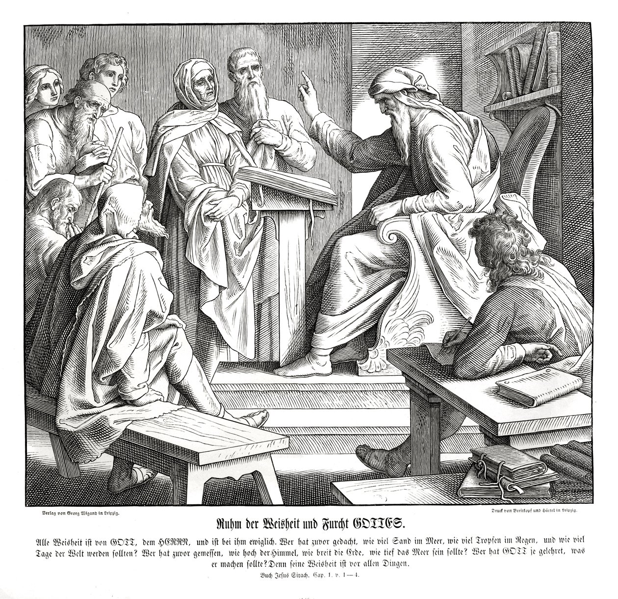 Saggezza del Signore, Libro del Siracide da Julius Schnorr von Carolsfeld