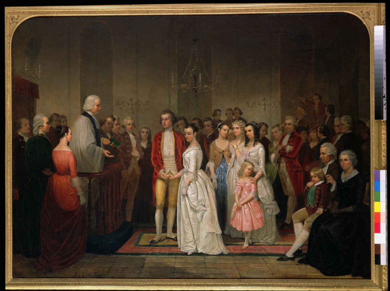 Il matrimonio di Washington da Junius Brutus Stearns