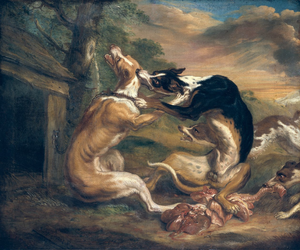 La Lotta dei Cani, 1678 da Juriaen Jacobsz