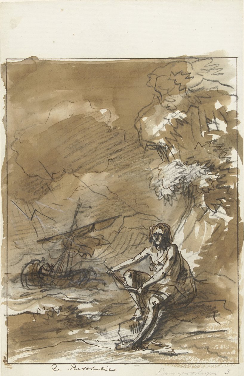 La Rivoluzione, decorazione sulla Piazza del Re, 1795 da Jurriaan Andriessen