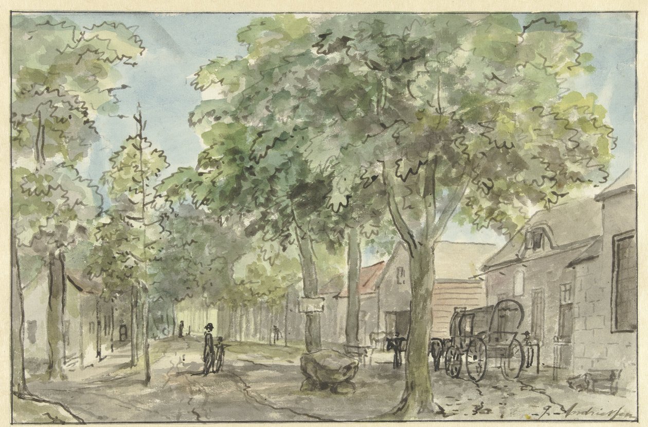Strada del villaggio a Lage Vuursche da Jurriaan Andriessen