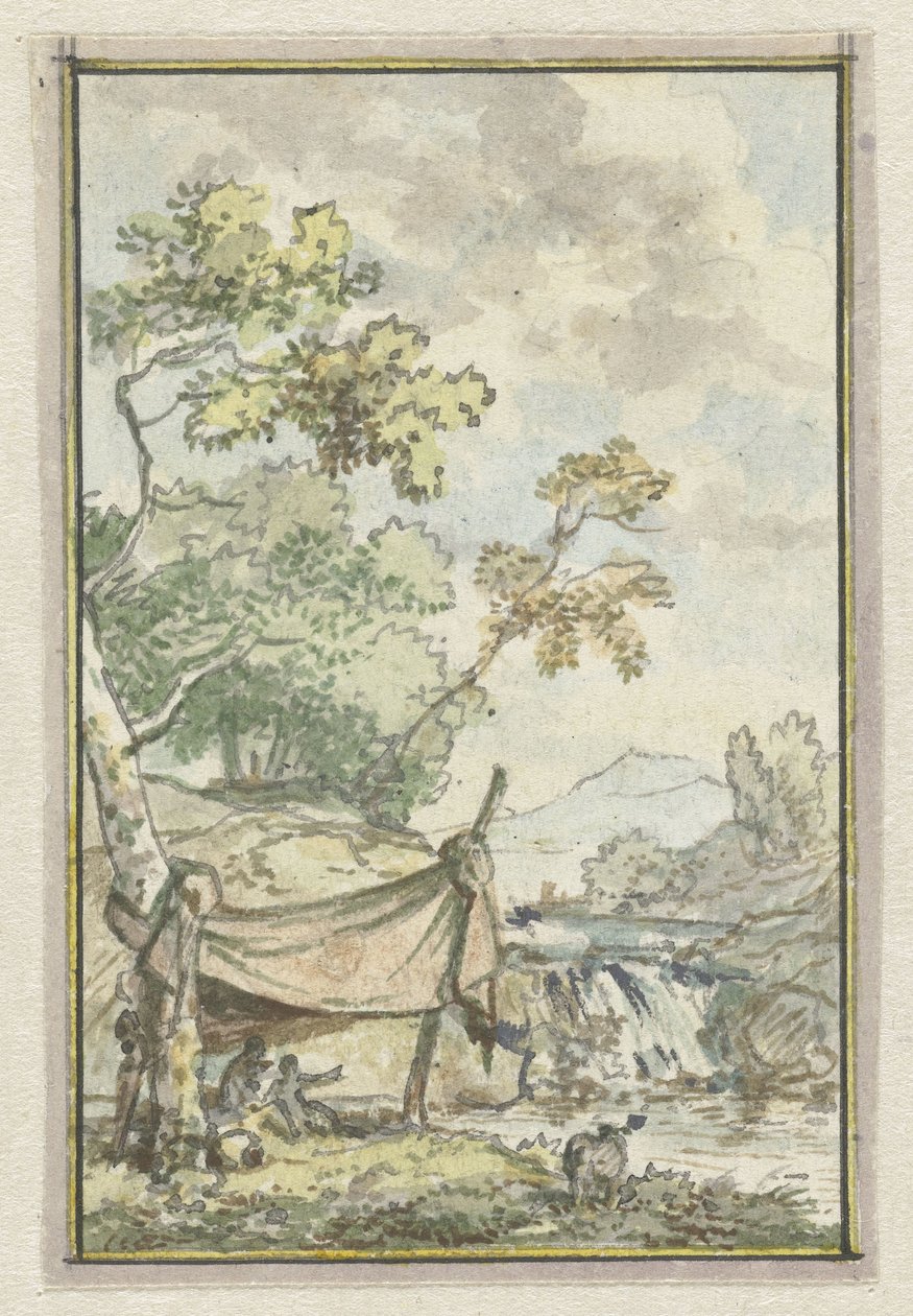Paesaggio con cascata da Jurriaan Andriessen