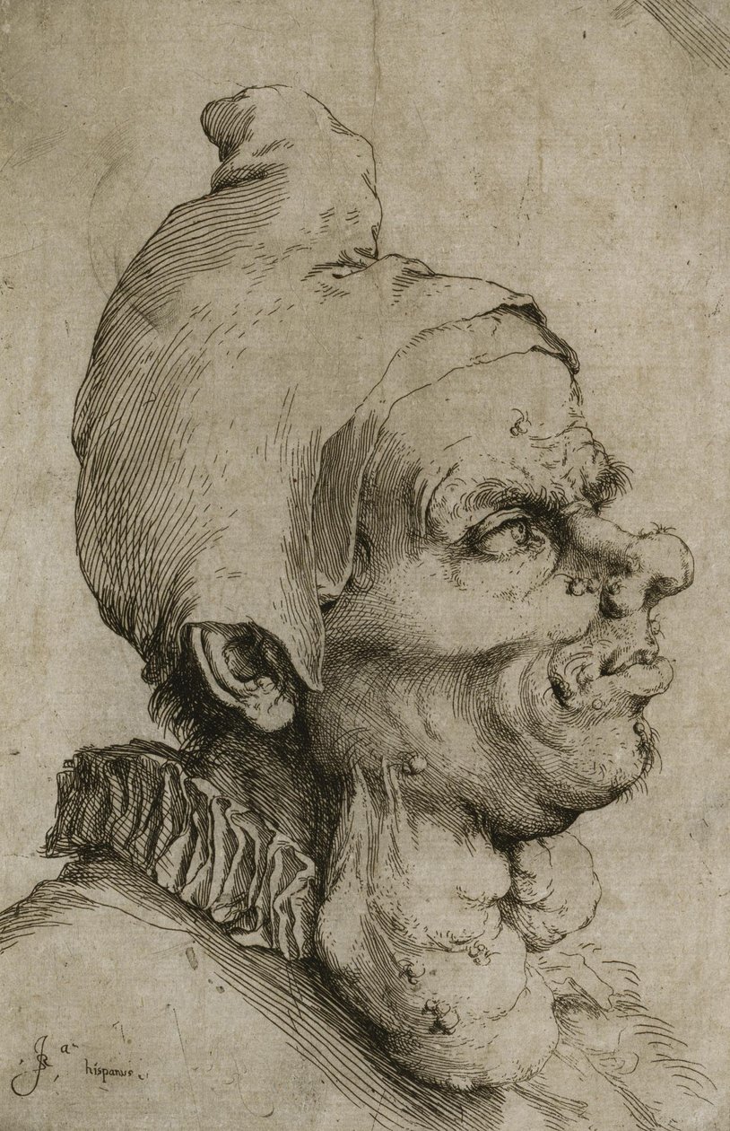 Grande testa grottesca da Jusepe de Ribera
