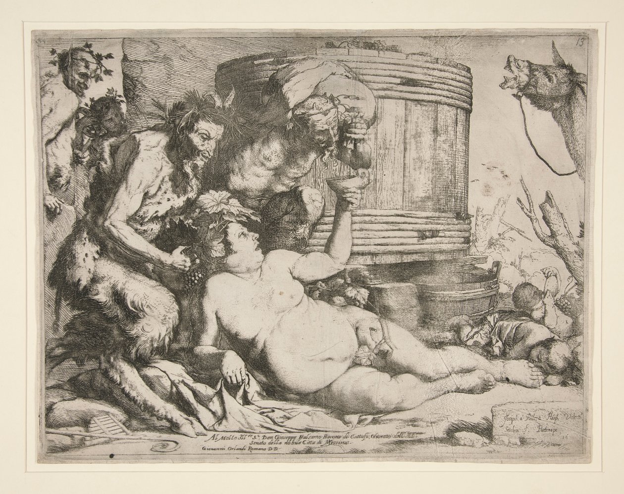Baccanale (Silenus ubriaco) da Jusepe de Ribera