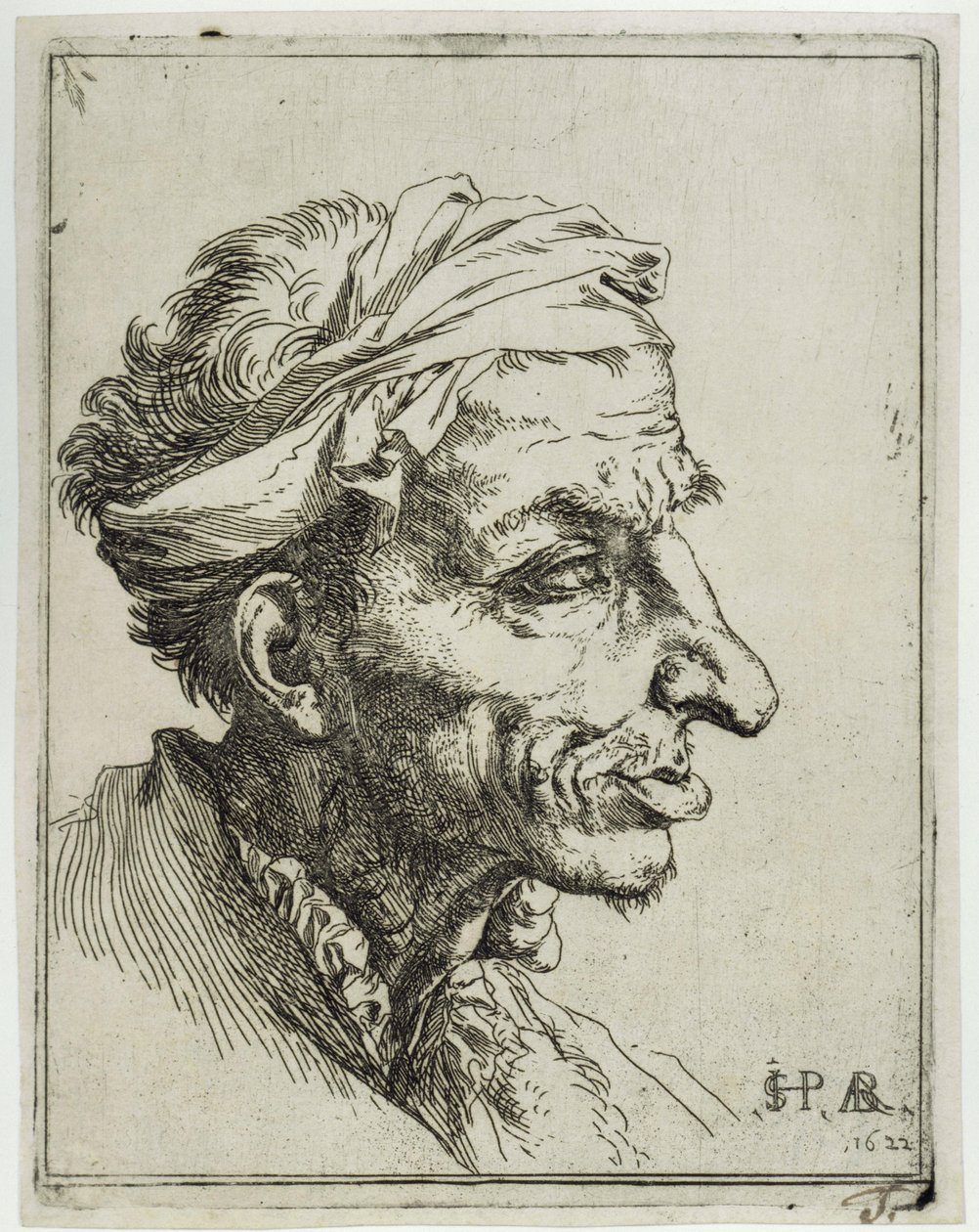 Piccola testa grottesca da Jusepe de Ribera