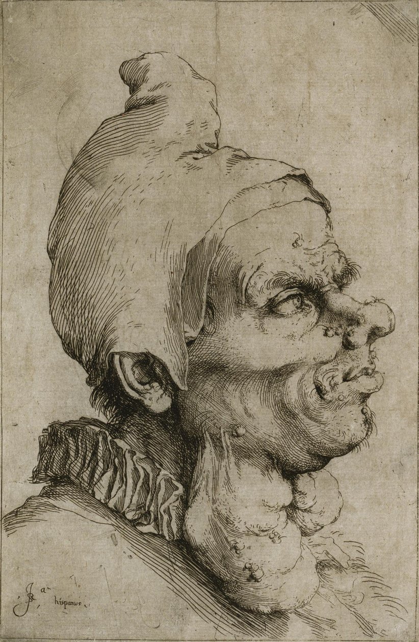 Grande testa grottesca da Jusepe de Ribera