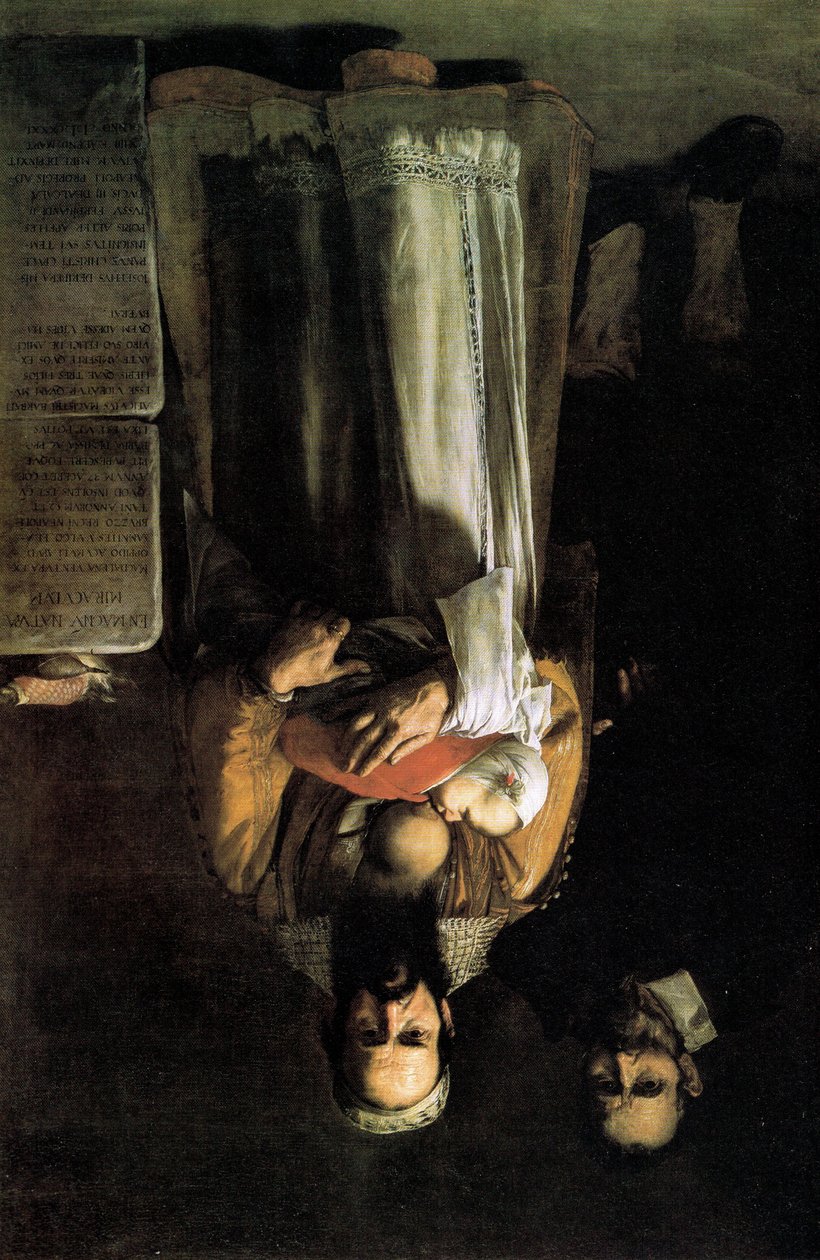 Magdalena Ventura con il marito e il figlio da Jusepe de Ribera
