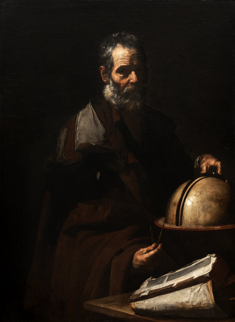 Filosofo con un globo (Anassagora?) da Jusepe de Ribera