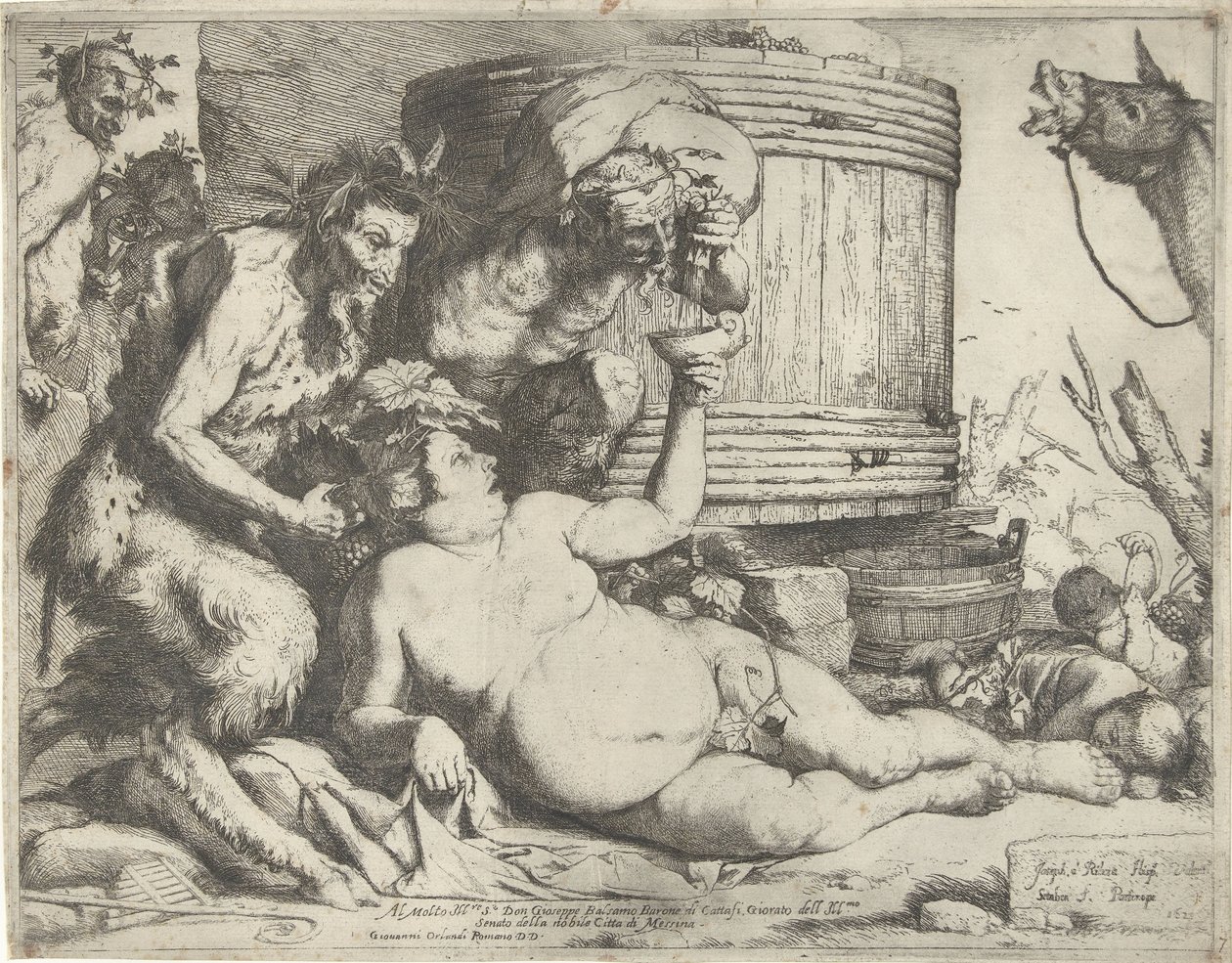 Silenus presso la botte di vino da Jusepe de Ribera