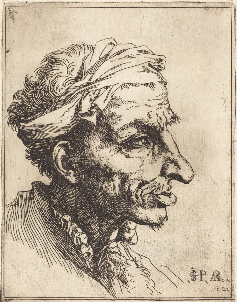 Piccola testa grottesca da Jusepe de Ribera