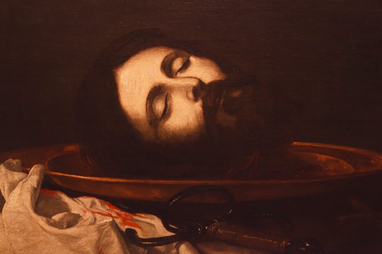La Testa di Giovanni Battista (dettaglio) da Jusepe de Ribera