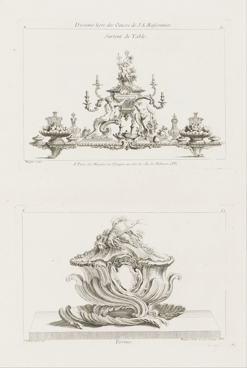Surtout de Table da Juste Aurèle Meissonnier