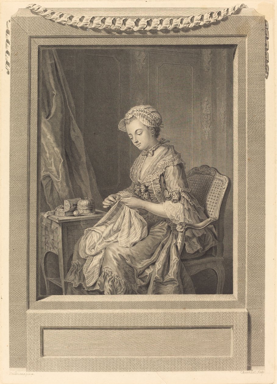 Il buon esempio da Juste Chevillet after Jean Gaspard Heilmann