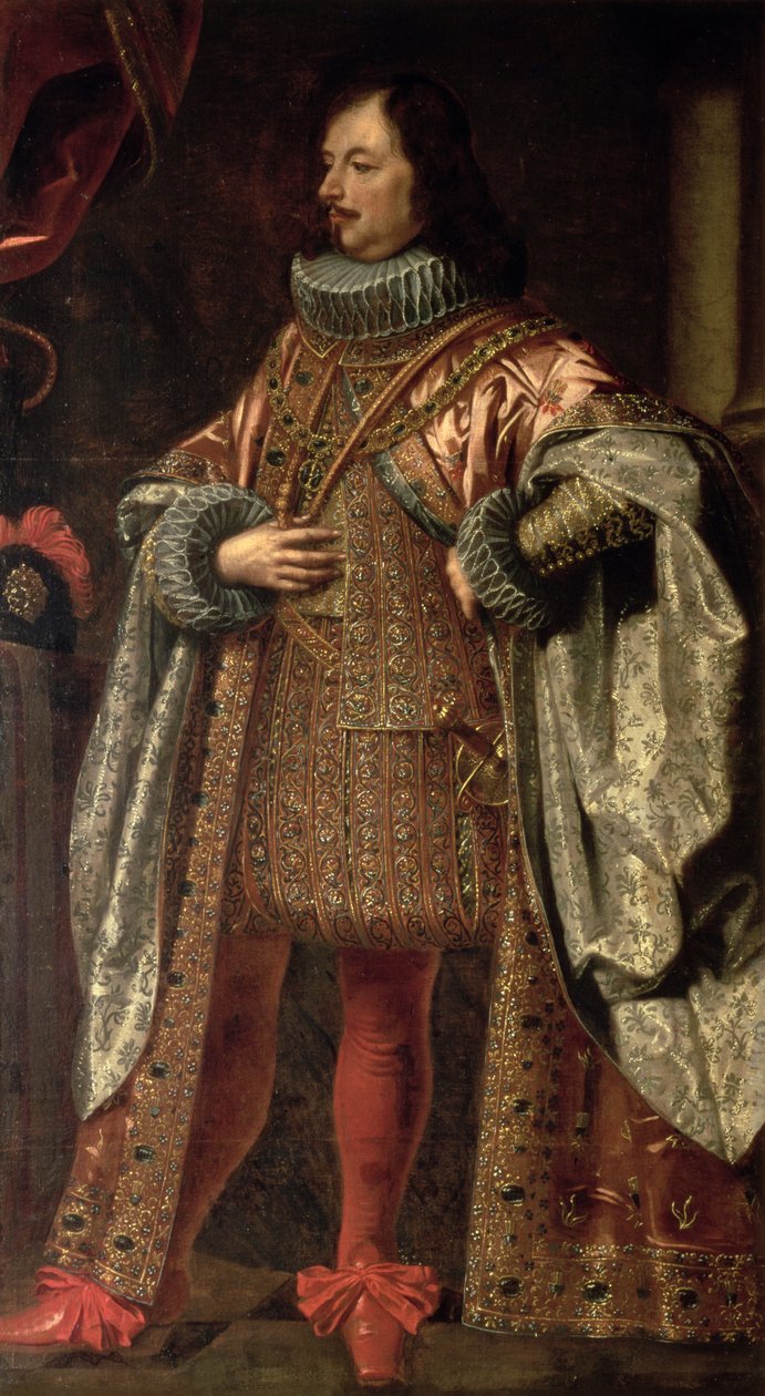 Vincenzo II Gonzaga, sovrano di Mantova dal 1587 al 1612, con un mantello dell