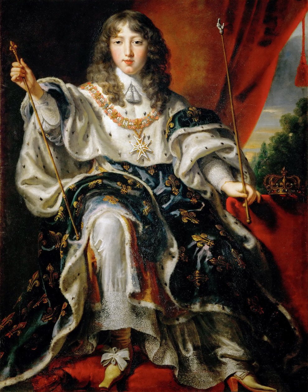 Tedesco: Re Luigi XIV (1638-1715) di Francia Re Luigi XIV (1638-1715) di Francia da Justus van Egmont