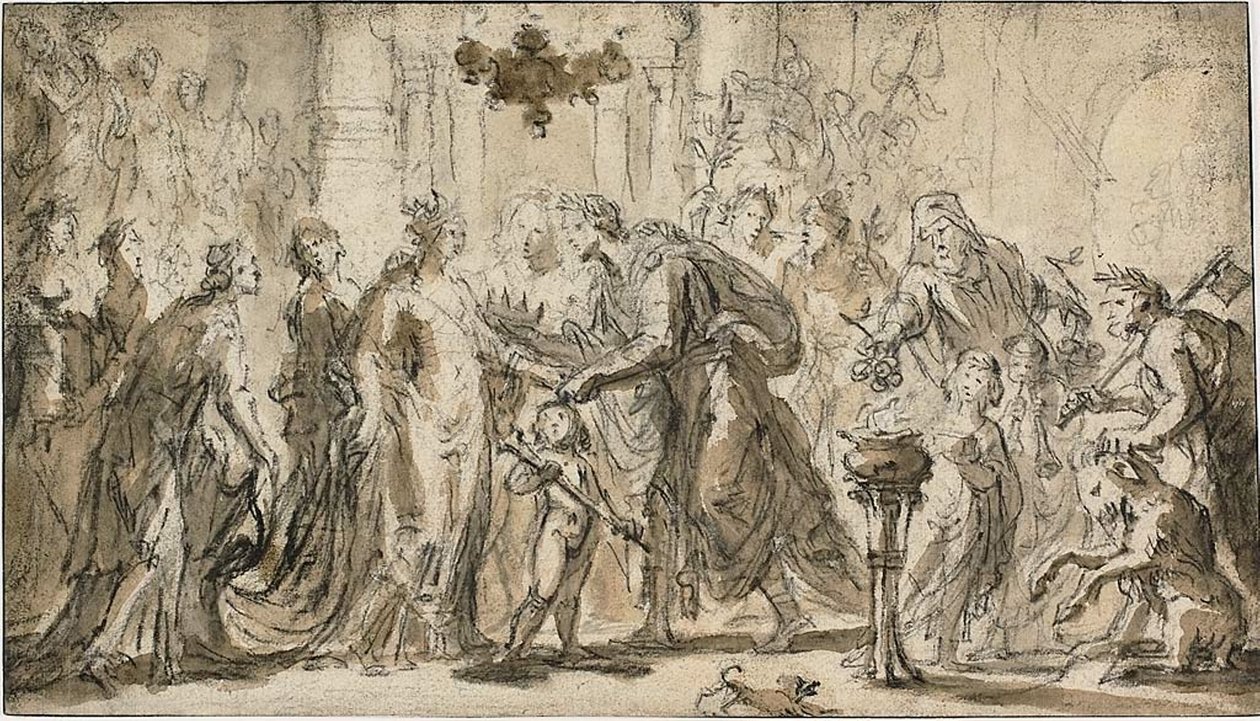 Il matrimonio di Zenobia e Odenato da Justus van Egmont