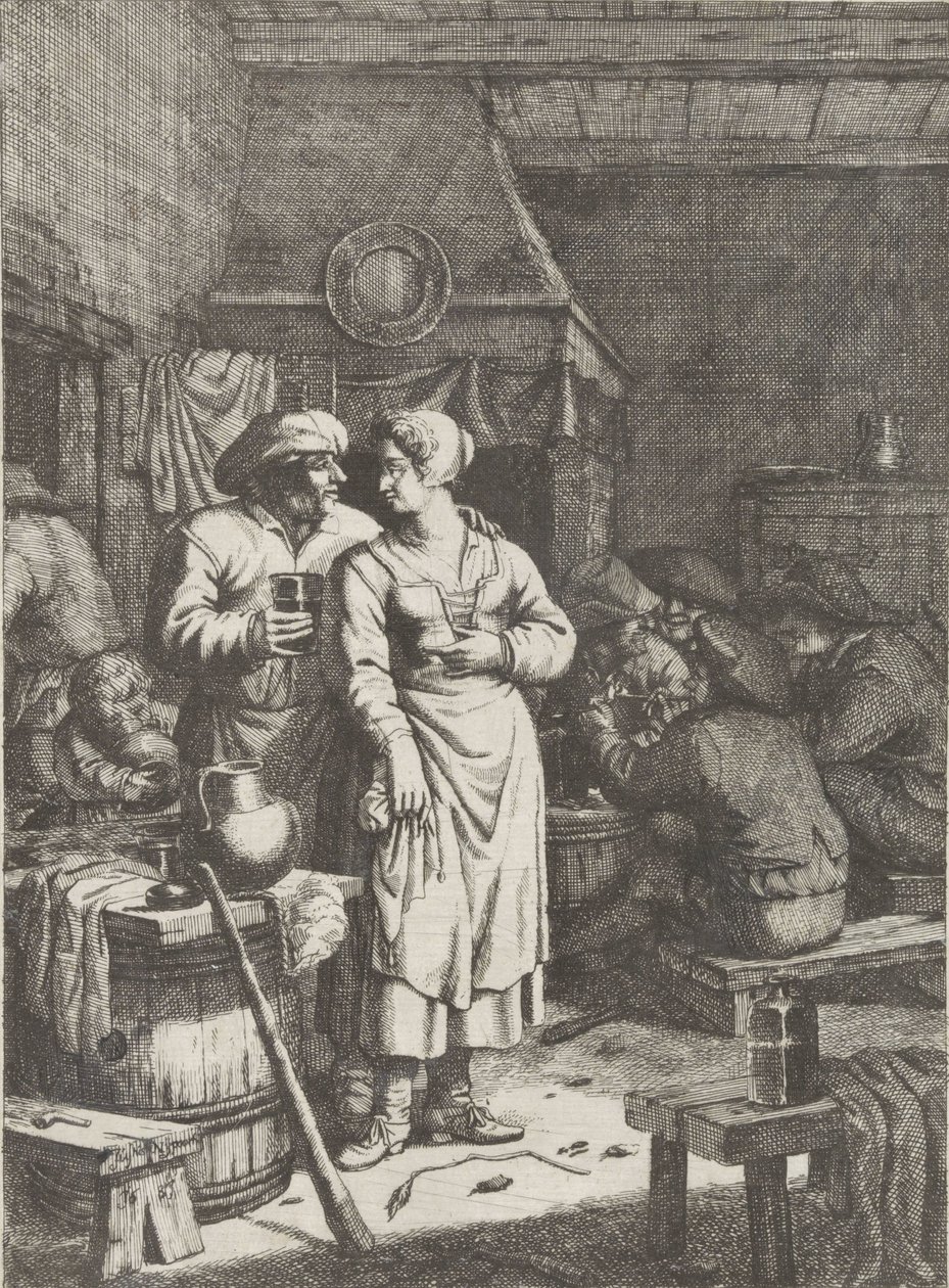 Scena di taverna da Justus van den Nijpoort