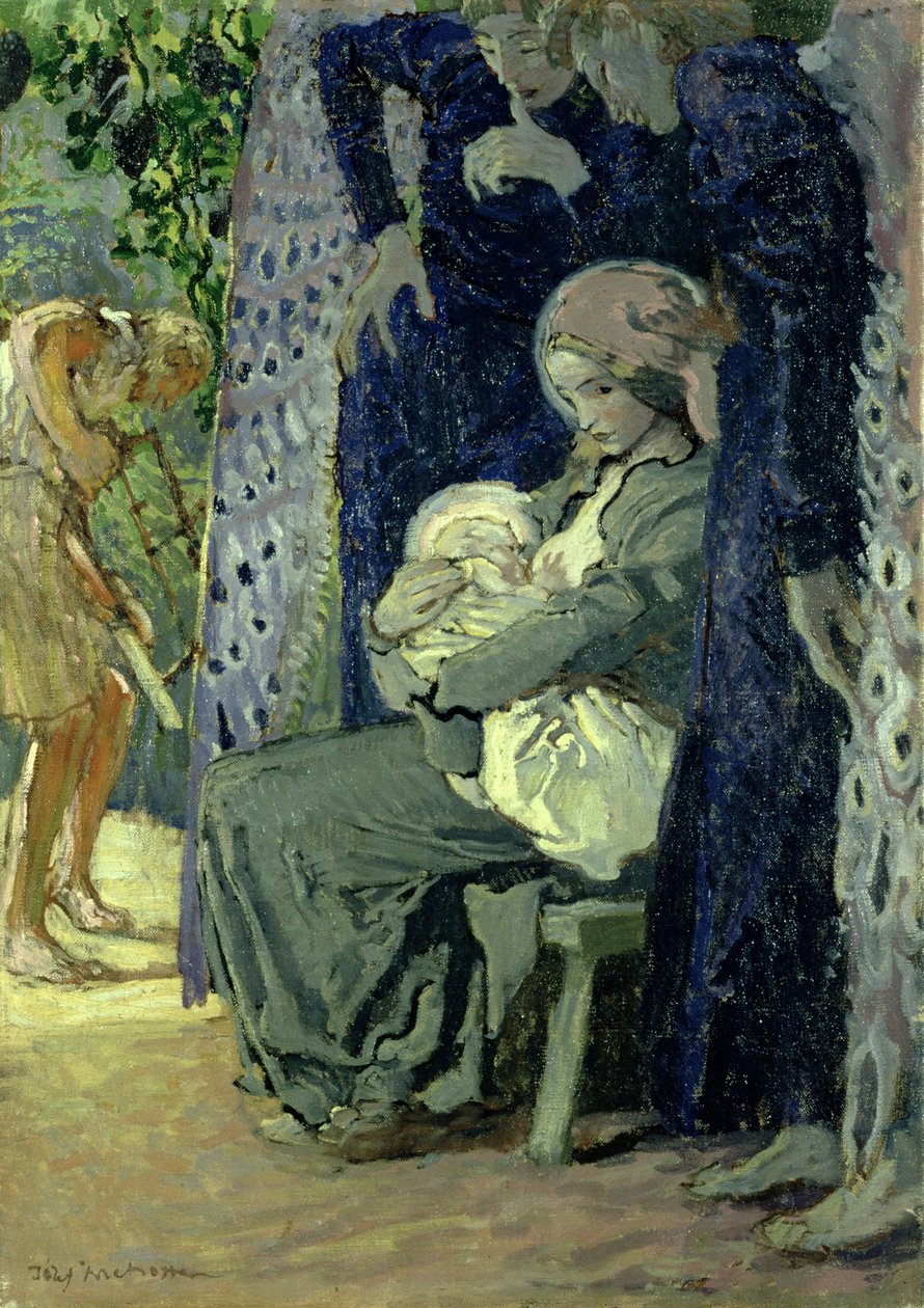 Sacra Famiglia, c.1913 da Józef Mehoffer