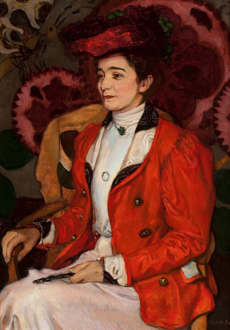 Ritratto di Iza Axentowicz nata Giełgud da Józef Mehoffer