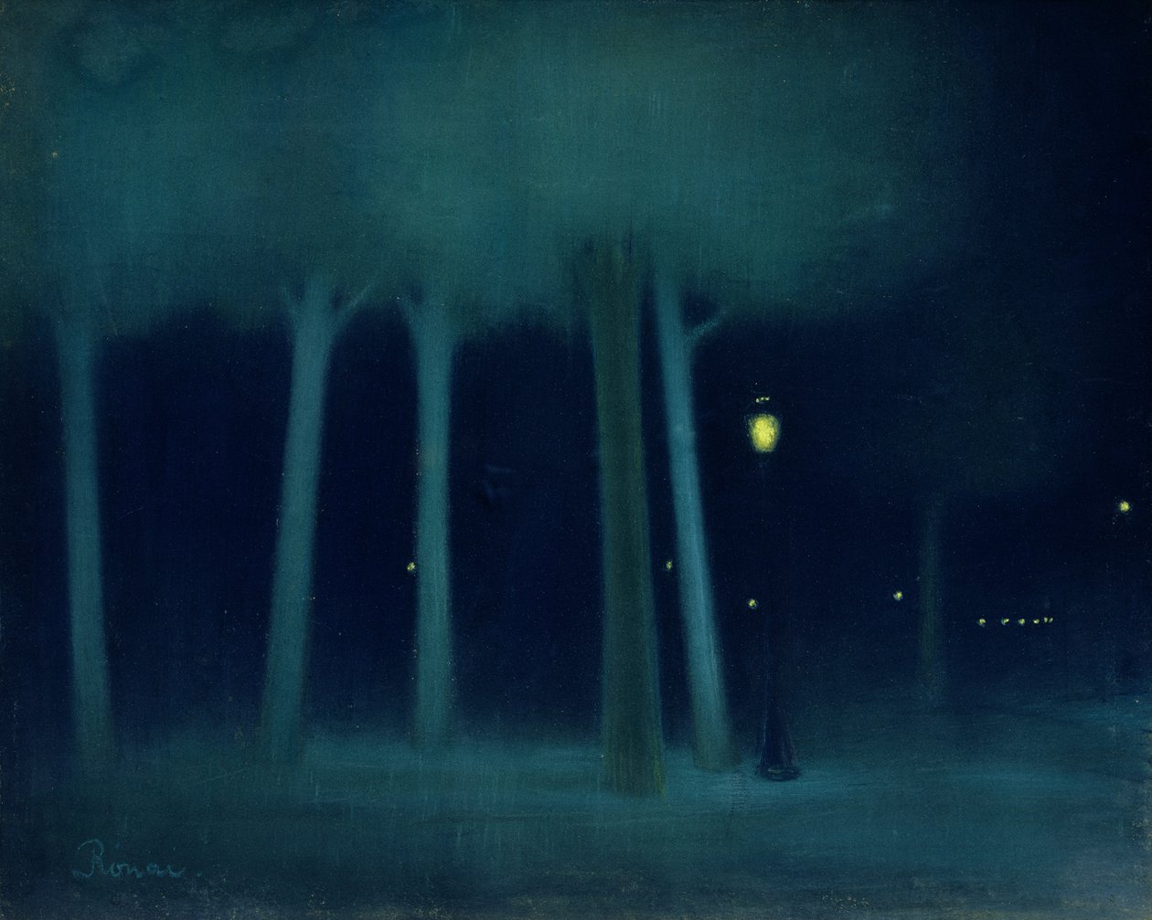 Un Parco di Notte, c.1892-95 da József Rippl Rónai