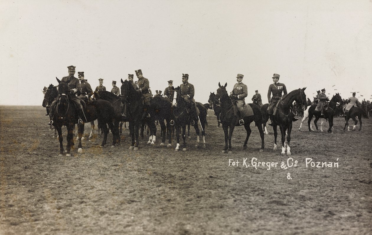 Album Jack Bosio - Campagna di guerra 1917-1920: Missione militare in Polonia (Varsavia - Posen) marzo-aprile 1919, una batteria a cavallo a Posen (Poznan) da K. Greger