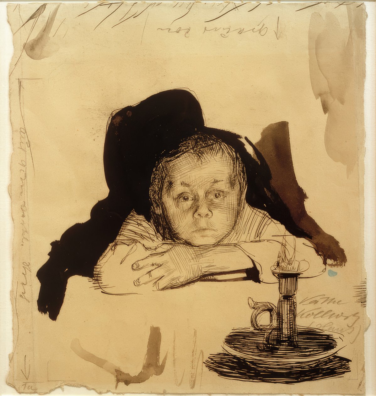 Hans Kollwitz con candela da Käthe Kollwitz