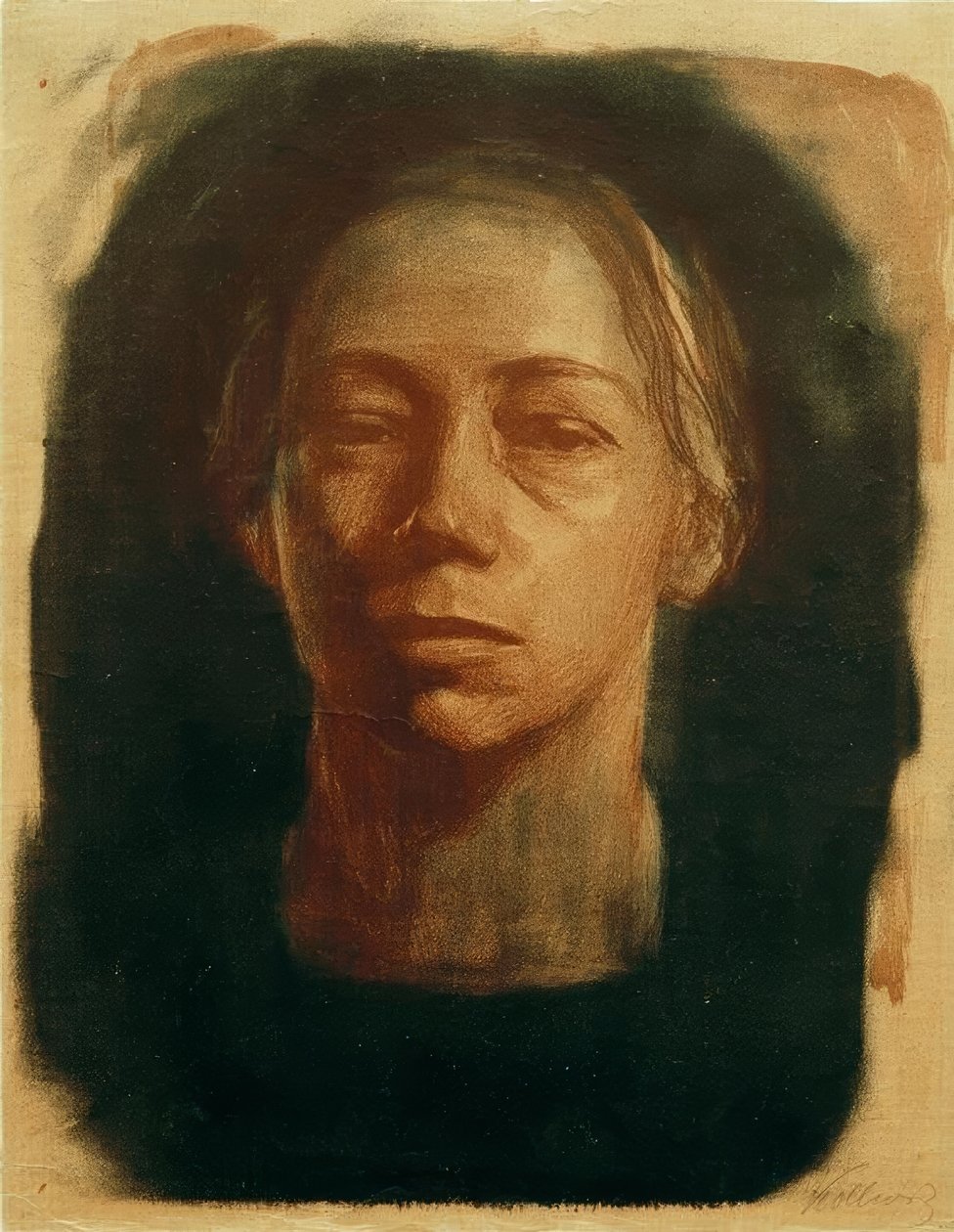 Autoritratto frontale da Käthe Kollwitz
