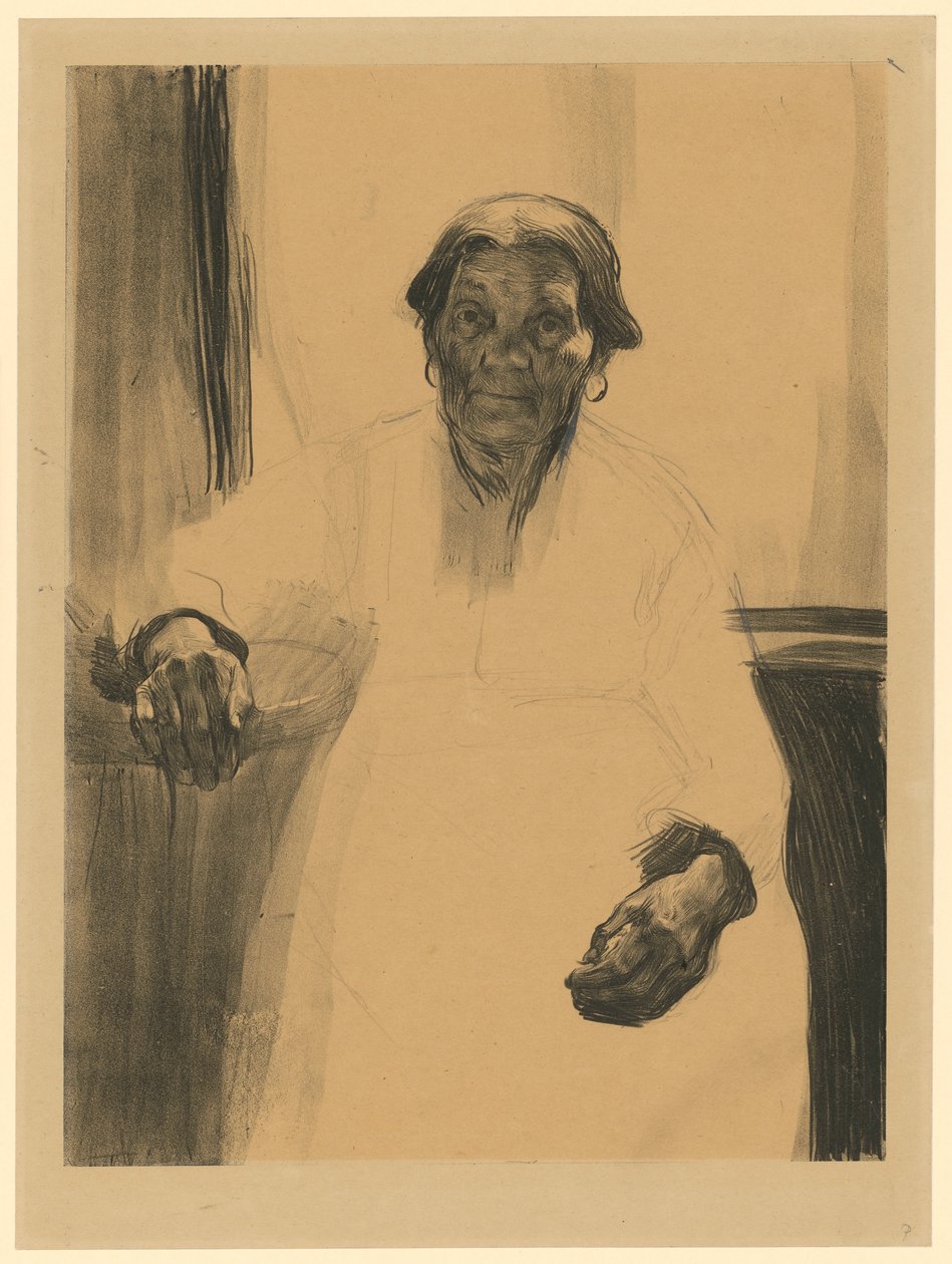 Anziana alla finestra (1ª versione) da Käthe Kollwitz