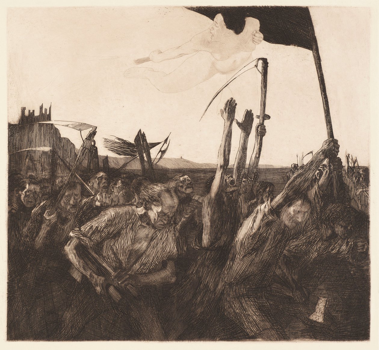 Tumulto (Uproar) da Käthe Kollwitz