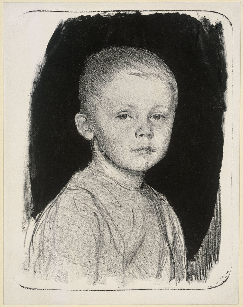 Ritratto di Hans Kollwitz da Käthe Kollwitz