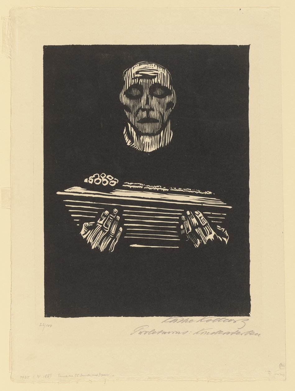 Foglio 3 della serie «Proletariato» da Käthe Kollwitz