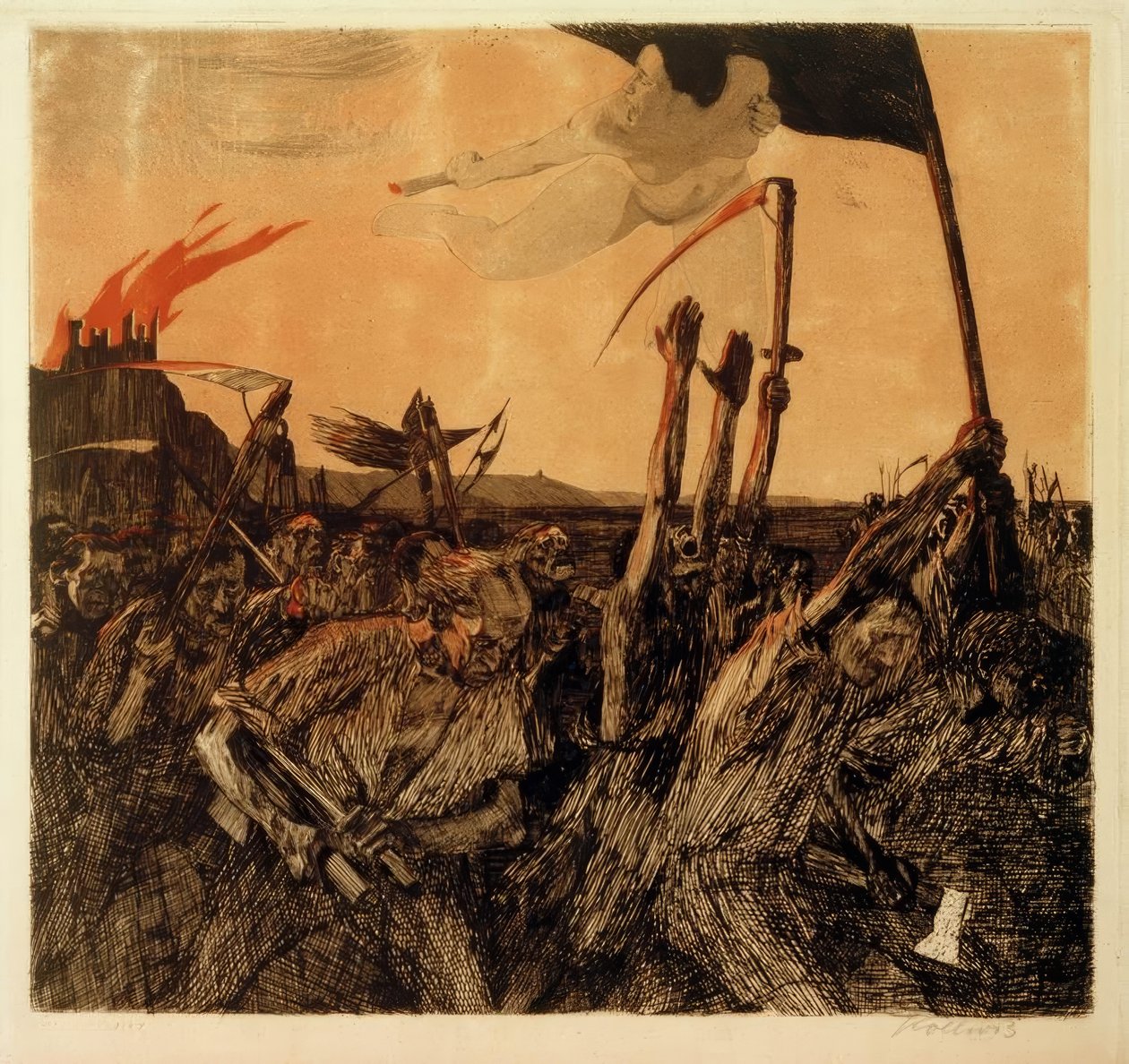 Käthe Kollwitz, Rivolta da Käthe Kollwitz