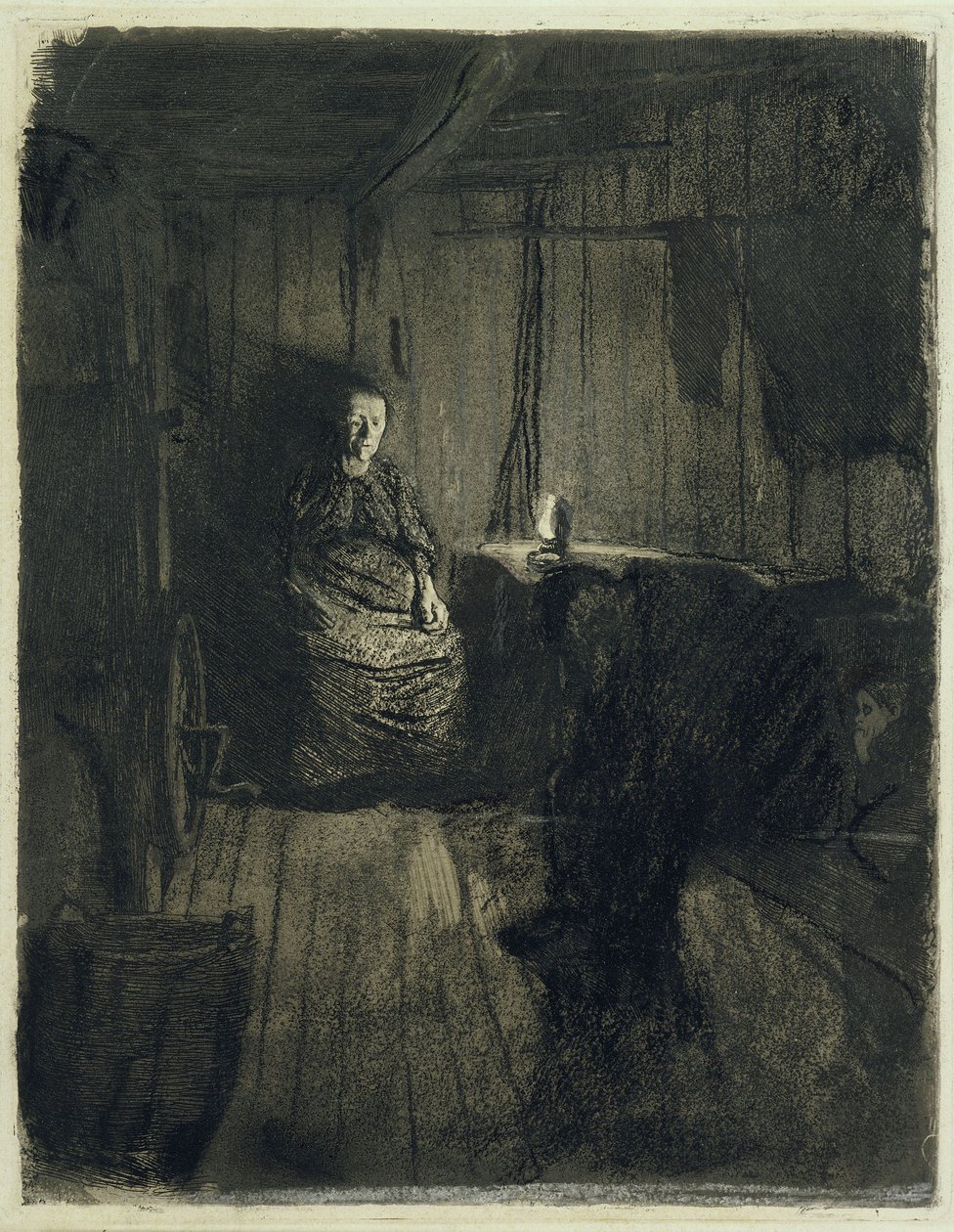 Not (Versione scartata di "Una rivolta dei tessitori", 1ª versione) da Käthe Kollwitz