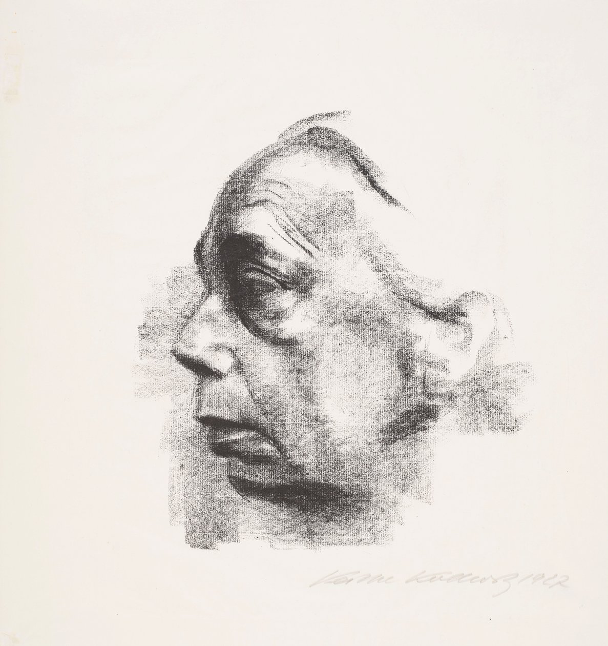 Autoritratto di profilo (Autoritratto di profilo) da Käthe Kollwitz