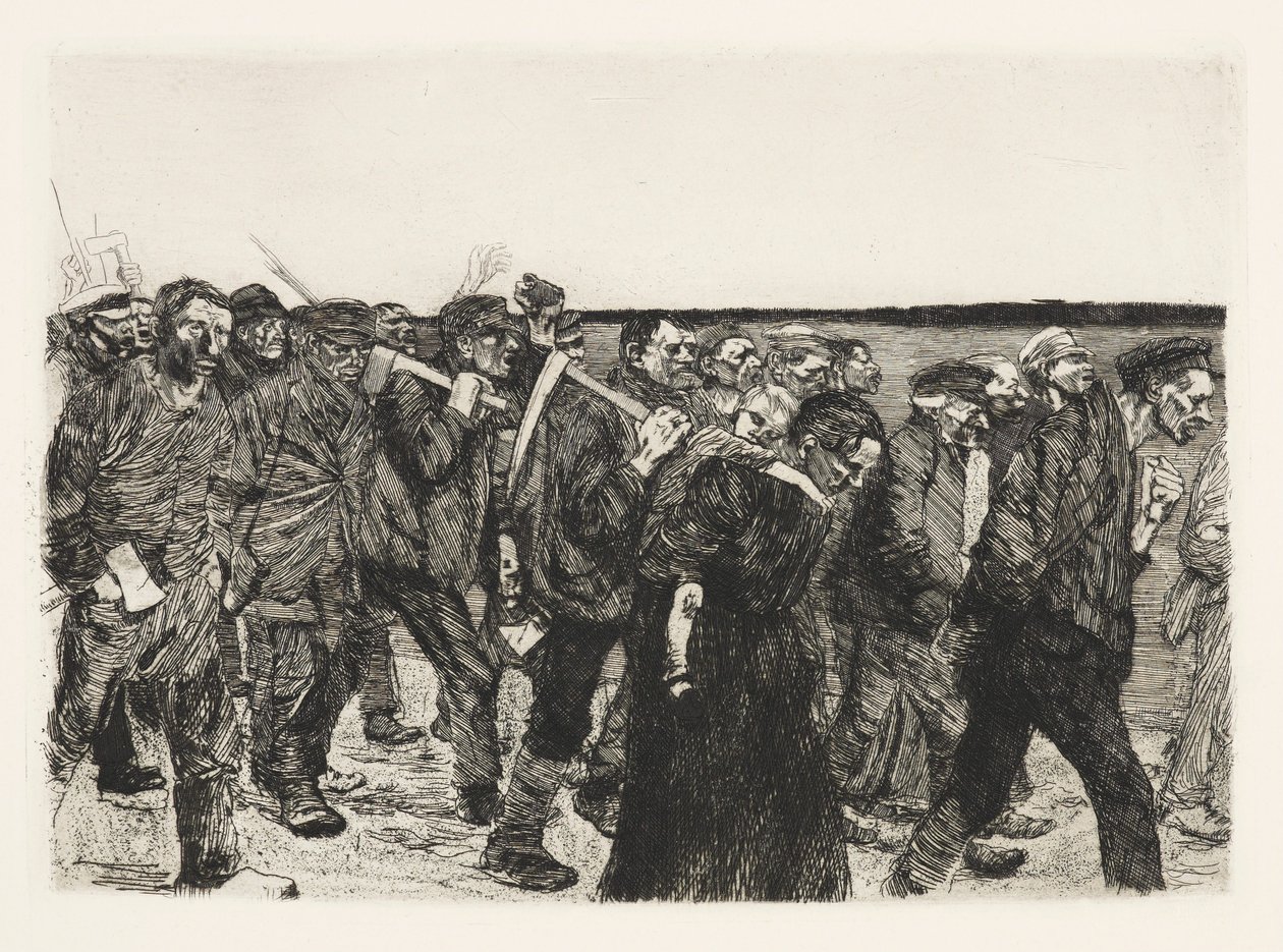 Weberzug (La marcia dei tessitori) da Käthe Kollwitz