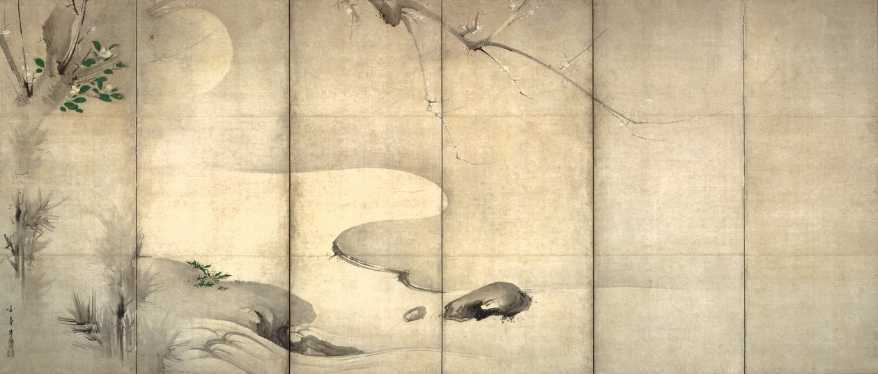 Pino e prugna al chiaro di luna da Kaiho Yusho