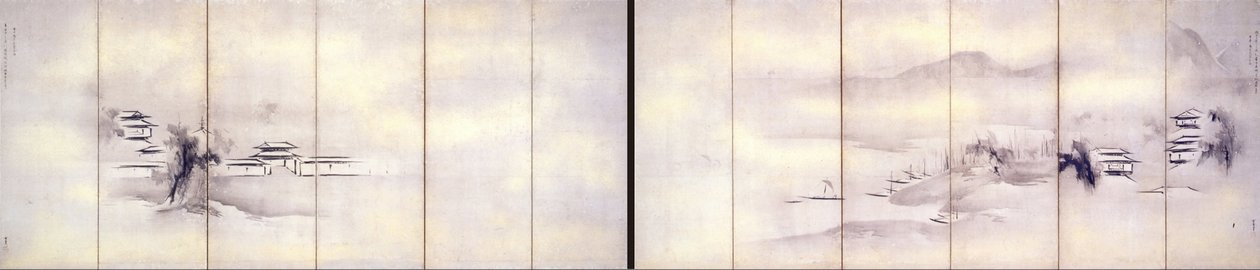 PAESAGGIO CON TEMPLI da Kaiho Yusho