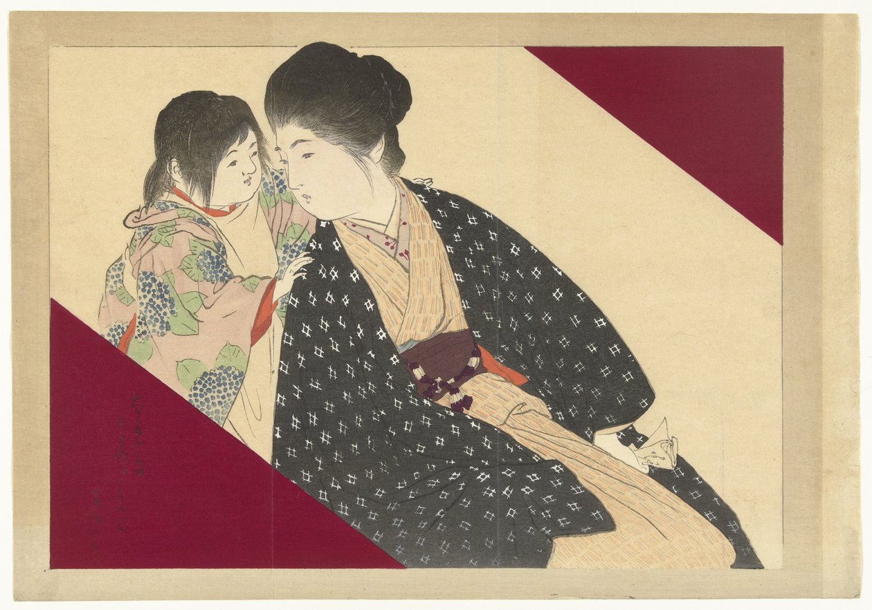 Donna con bambino da Kajita Hanko