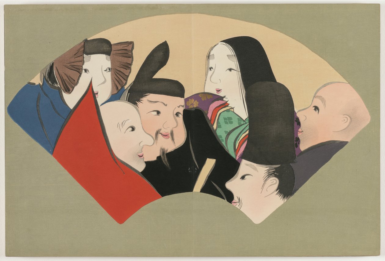 Fiori di Cento Mondi (Momoyogusa): Sei Immortali della Poesia (Rokkasen) da Kamisaka Sekka