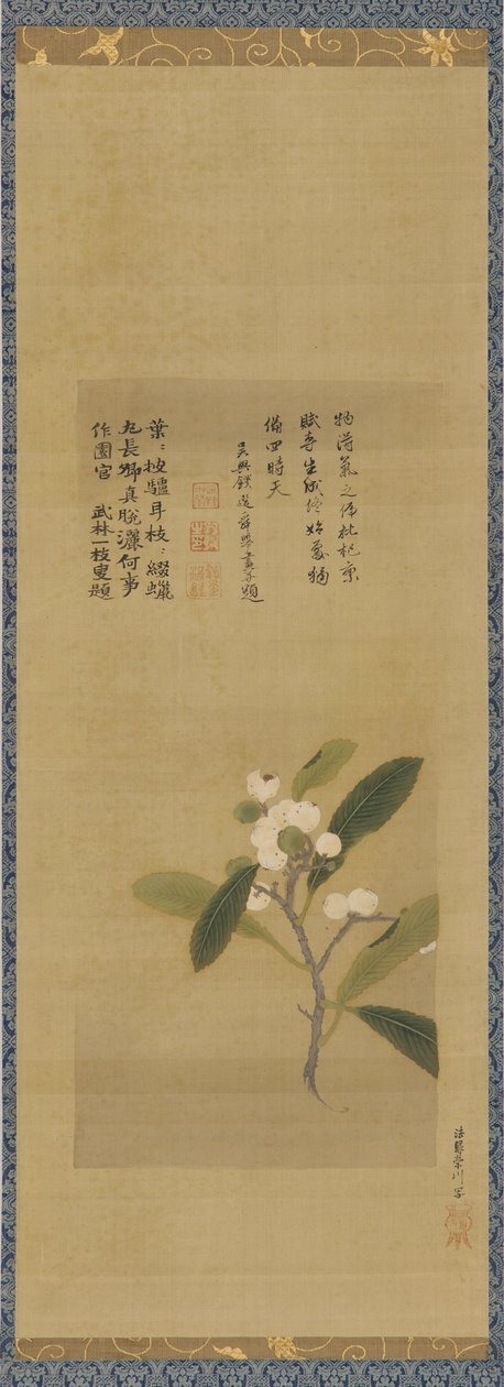 Un ramo di nespole, periodo Edo da Kanô Eisen