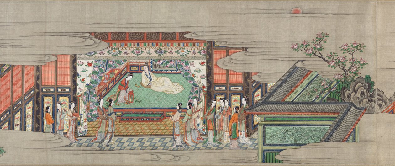 Pergamena 1 dal Canto del dolore duraturo (Chōgonka gakan) da Kano Sansetsu