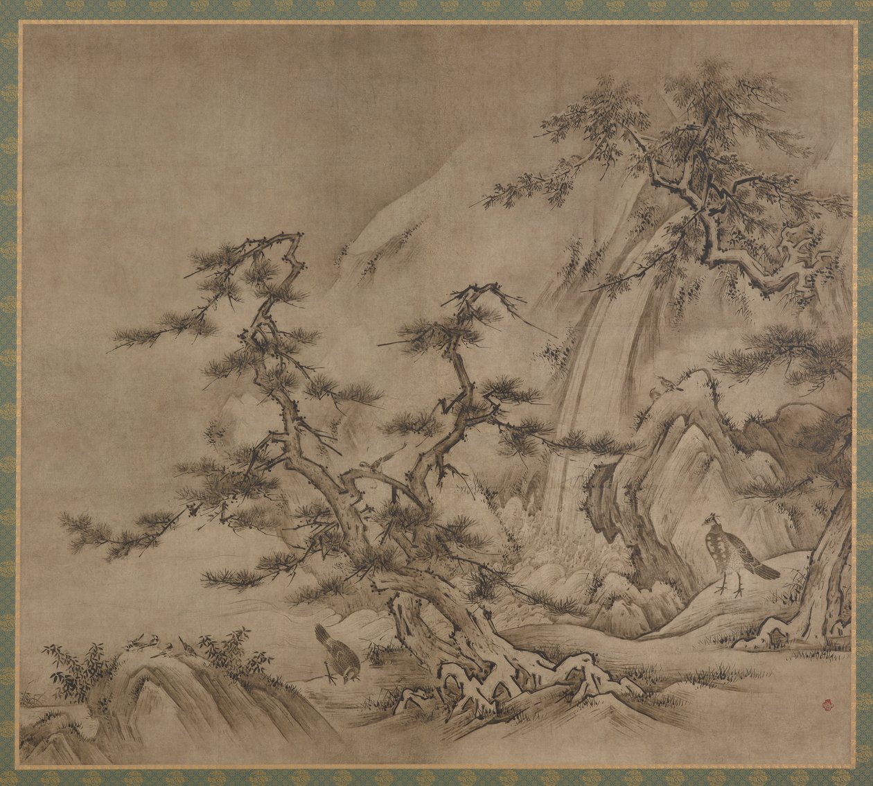 Paesaggio, periodo Muromachi, 1519-1592 da Kano Shoei
