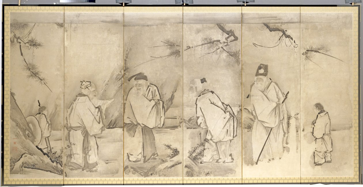 Quattro anziani del Monte Shang da Kanō Tan’yū