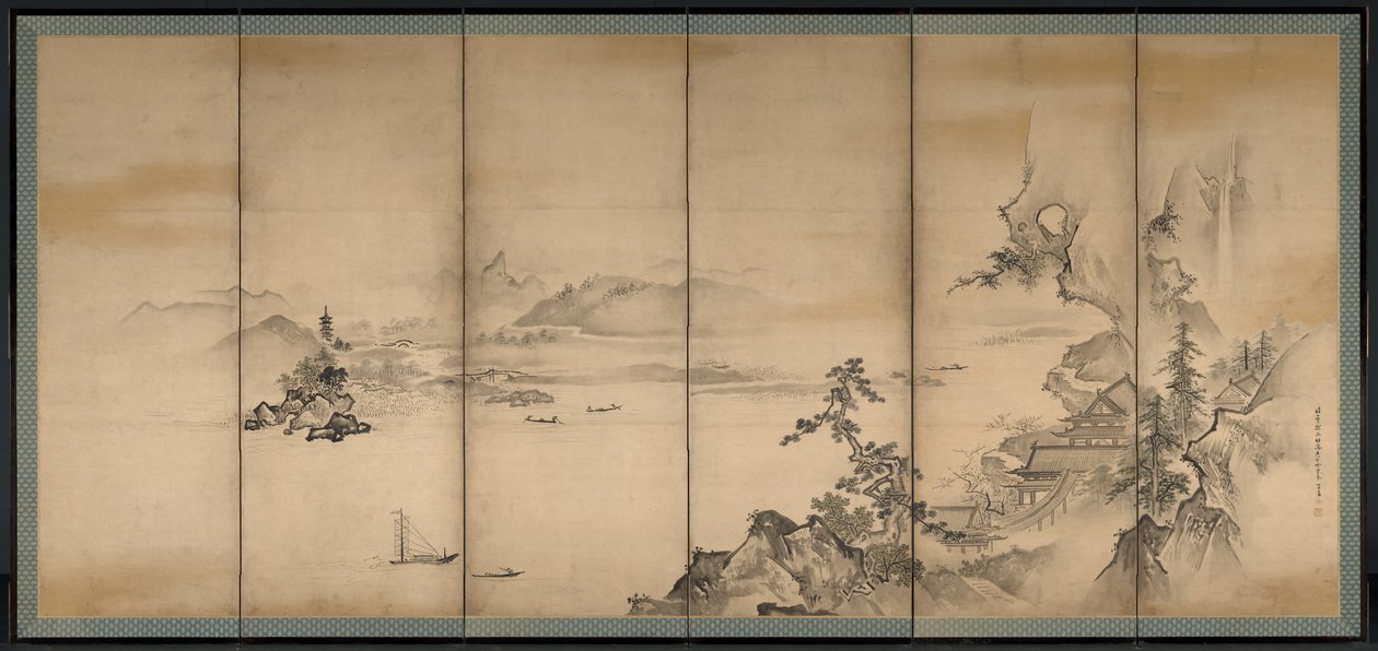 Le quattro stagioni, 1668 da Kanō Tan’yū