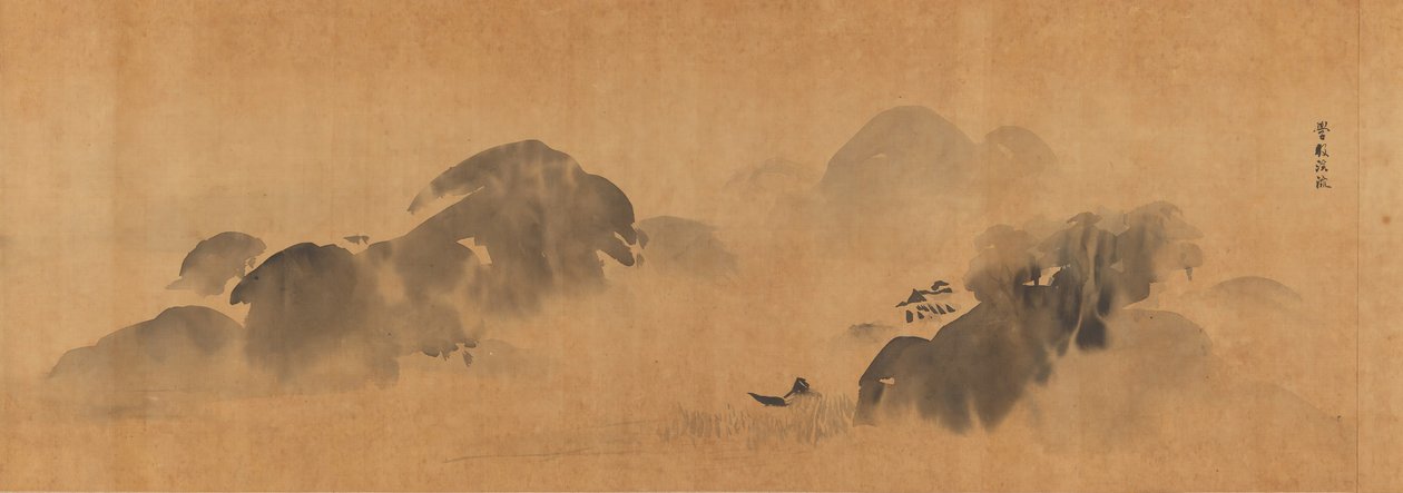 Temi famosi per lo studio della pittura conosciuti come Il Giardino della Pittura Gaen, 1670 da Kanō Tan’yū