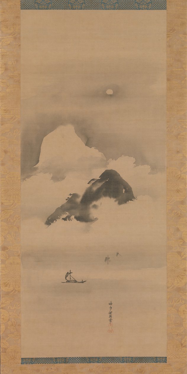 Paesaggio al chiaro di luna, dopo il 1662 da Kanō Tan’yū