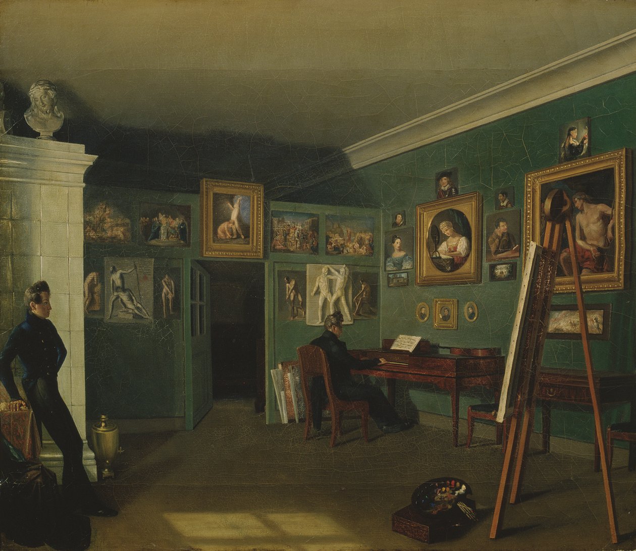 Lo studio del pittore da Kapiton Selentsov